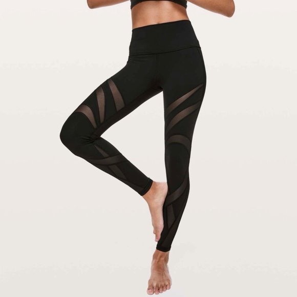 lululemon athletica Pants - Lululemon Wunder Under High-Rise Tight *Mesh 28" Black